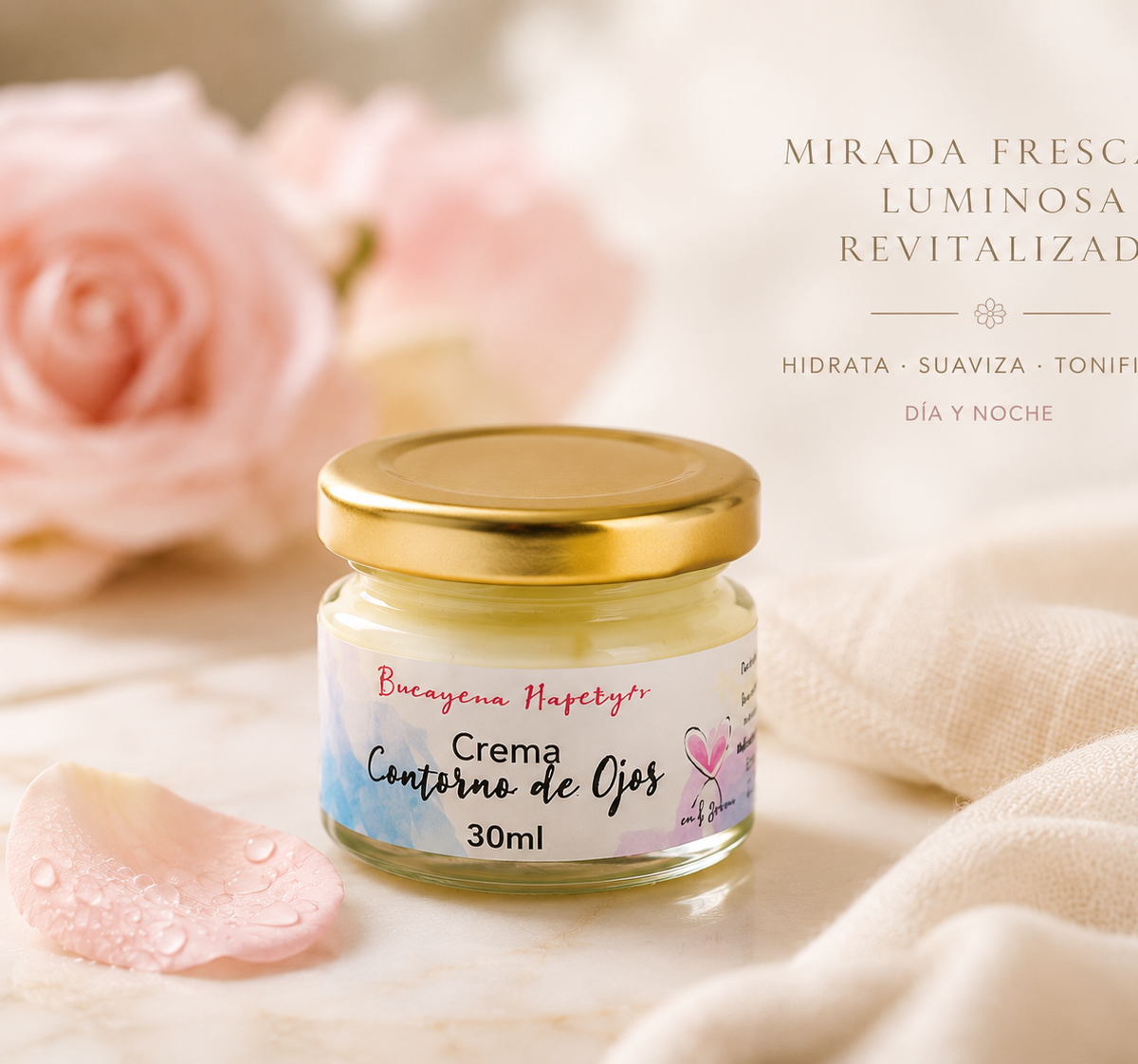 Crema contorno de ojos con resveratrol en 30ml
