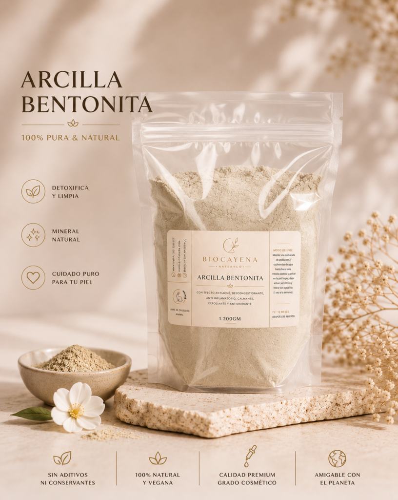 Arcilla Bentonita en 1200gm
