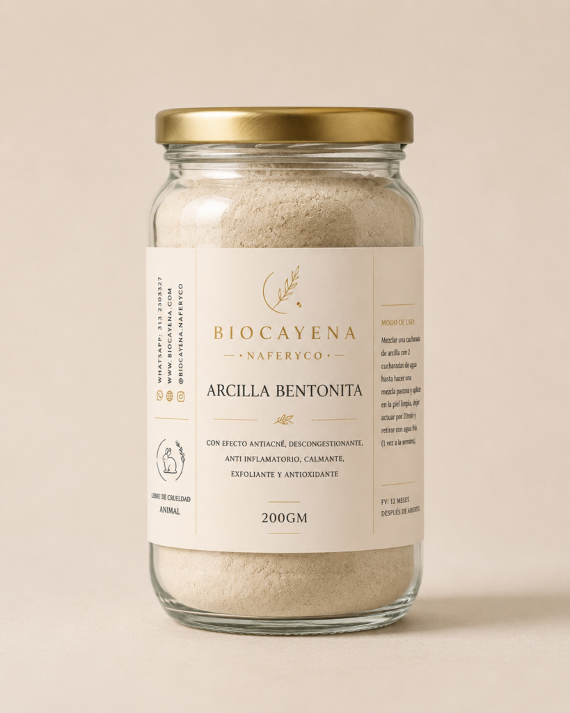 Arcilla Bentonita en 200gm