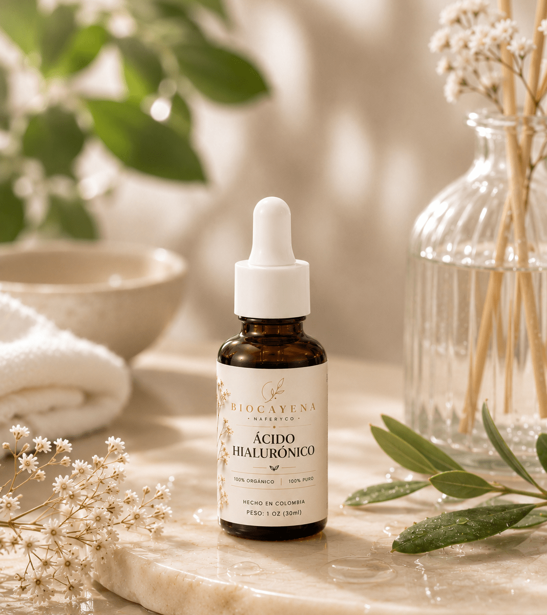 Acido hiáluronico en 30ml - Hidratación profunda + efecto glow