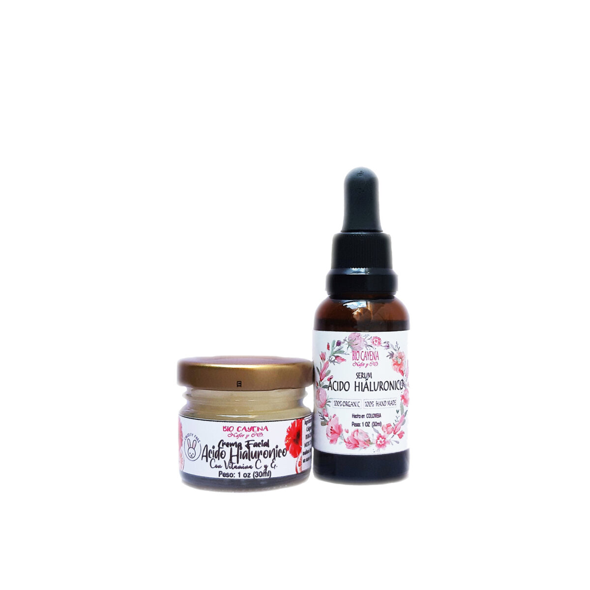 Kit Serum Acido Hiáluronico y Crema Facial de Acido Hiáluronico en 30ml