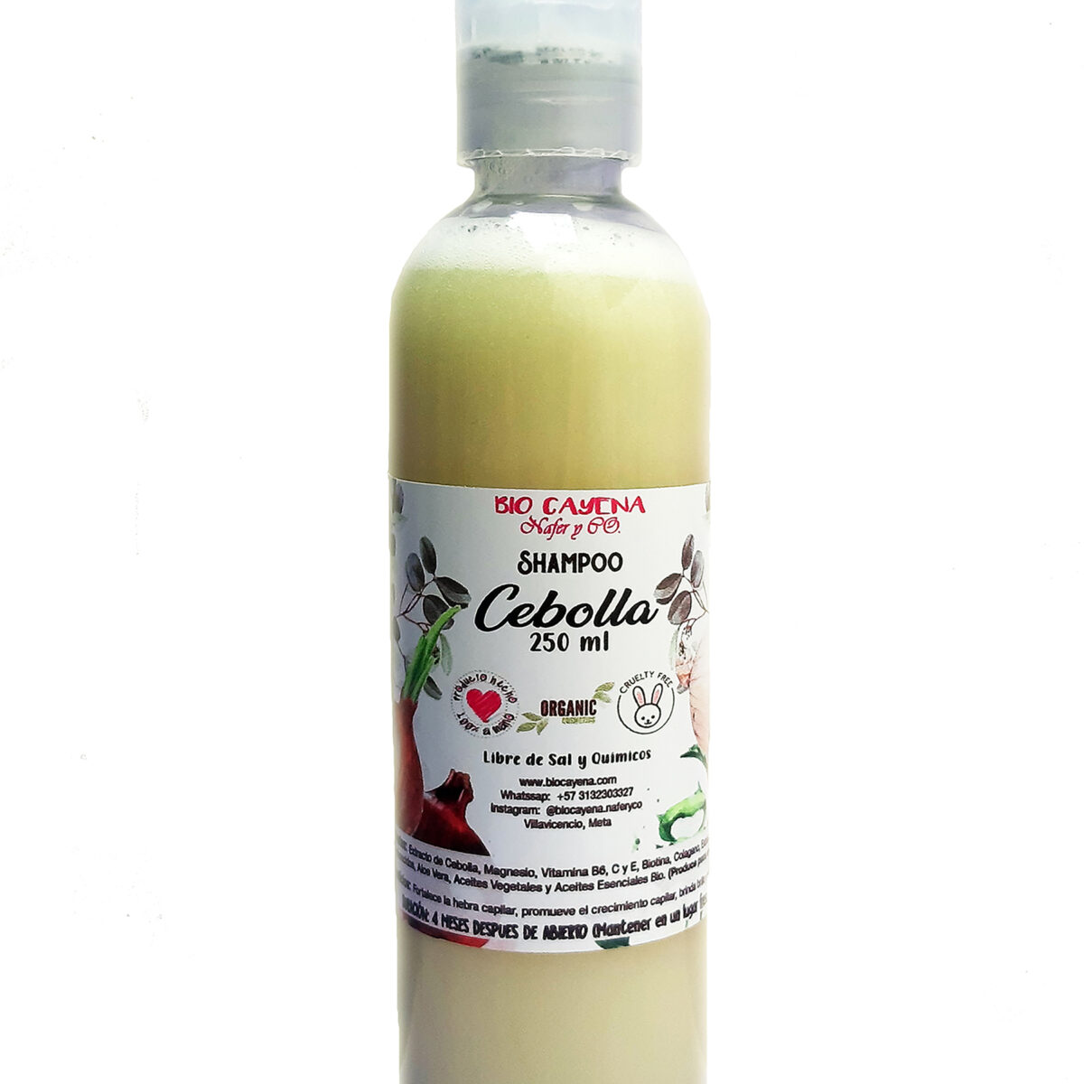 Extracto de Cebolla Roja y biotina en 30ml biocayena