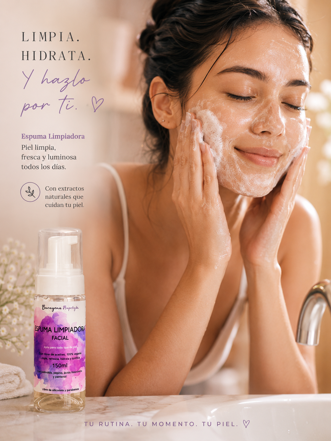 Espuma Limpiadora Facial en 150ml - Imagen 3
