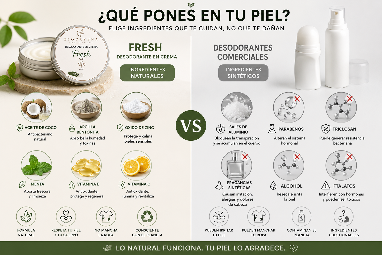 Desodorante en Crema Fresh en 40gm - Imagen 6