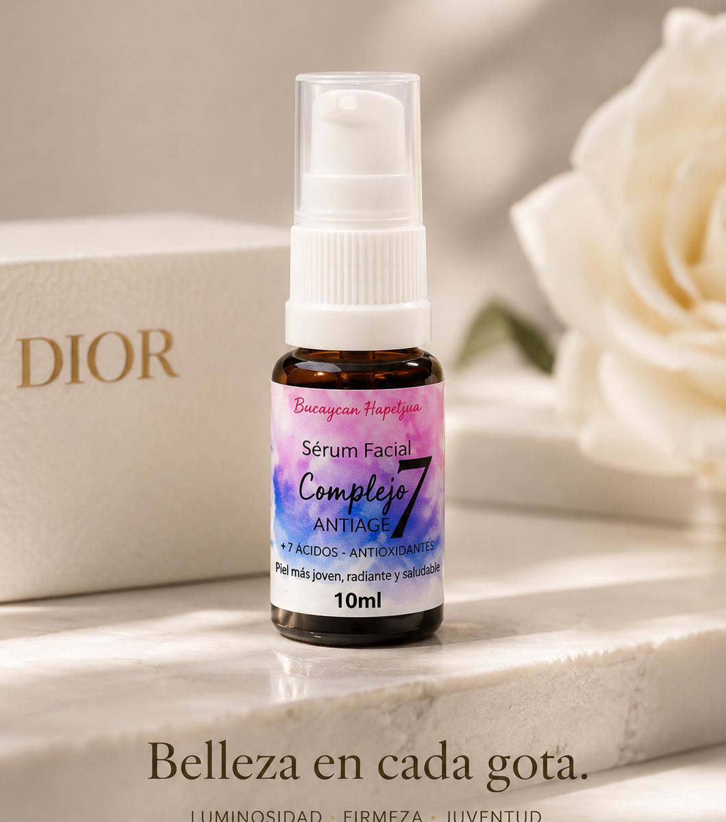 Serum Facial Complejo 7 Antiage en 10ml (Versión mini)
