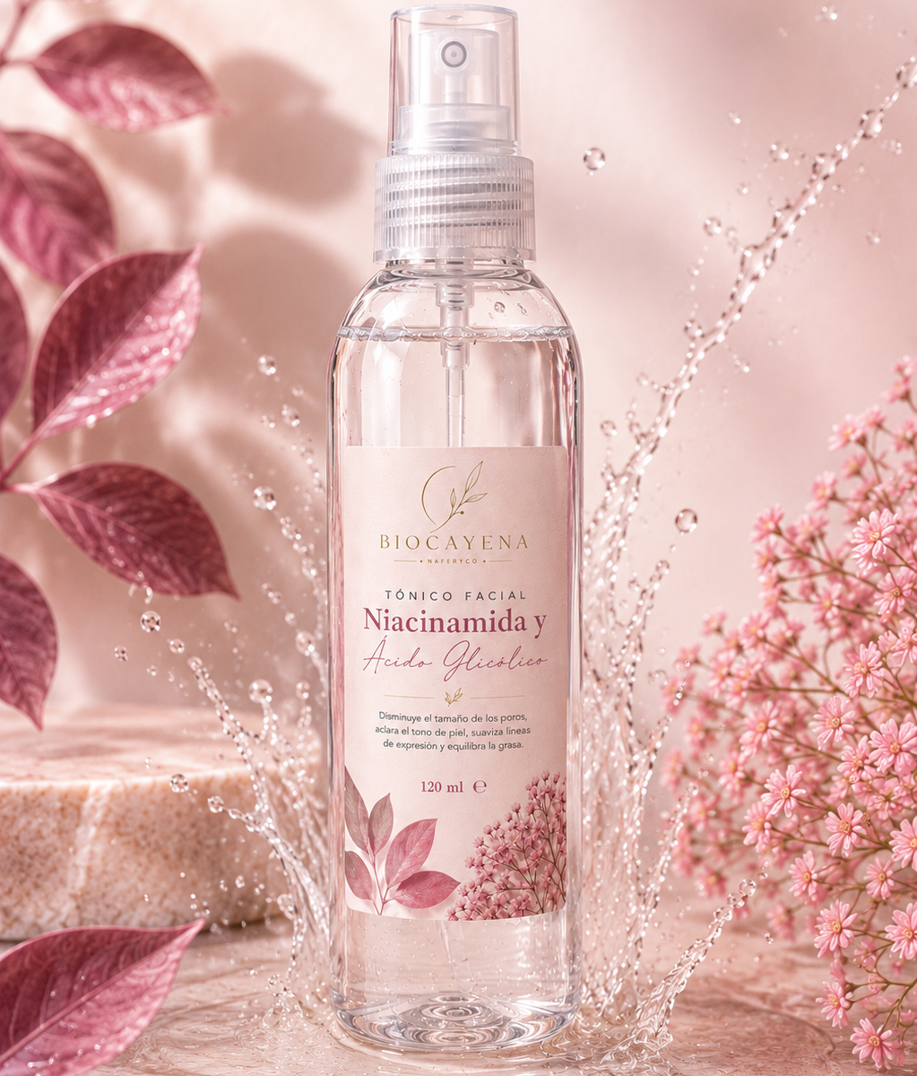 Tónico Facial de Niacinamida y Acido Glicolico en 120ml