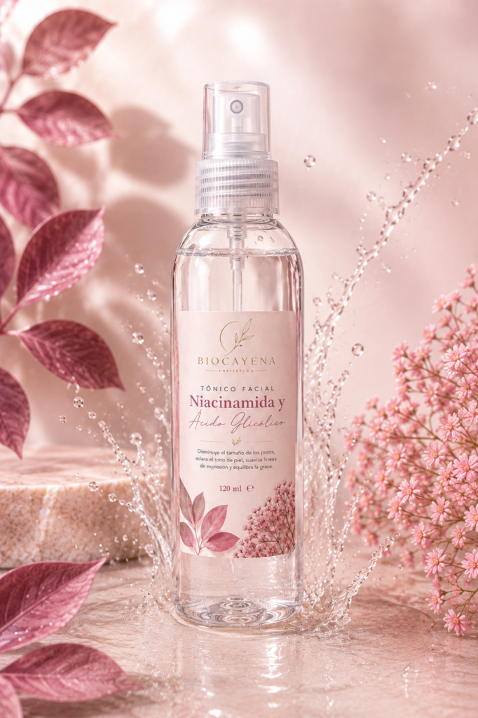 Tónico Facial de Niacinamida y Acido Glicolico en 120ml
