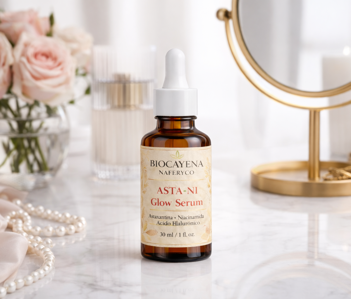 Asta-Ni Glow Serum Astaxantina Niacinamida en 30ml