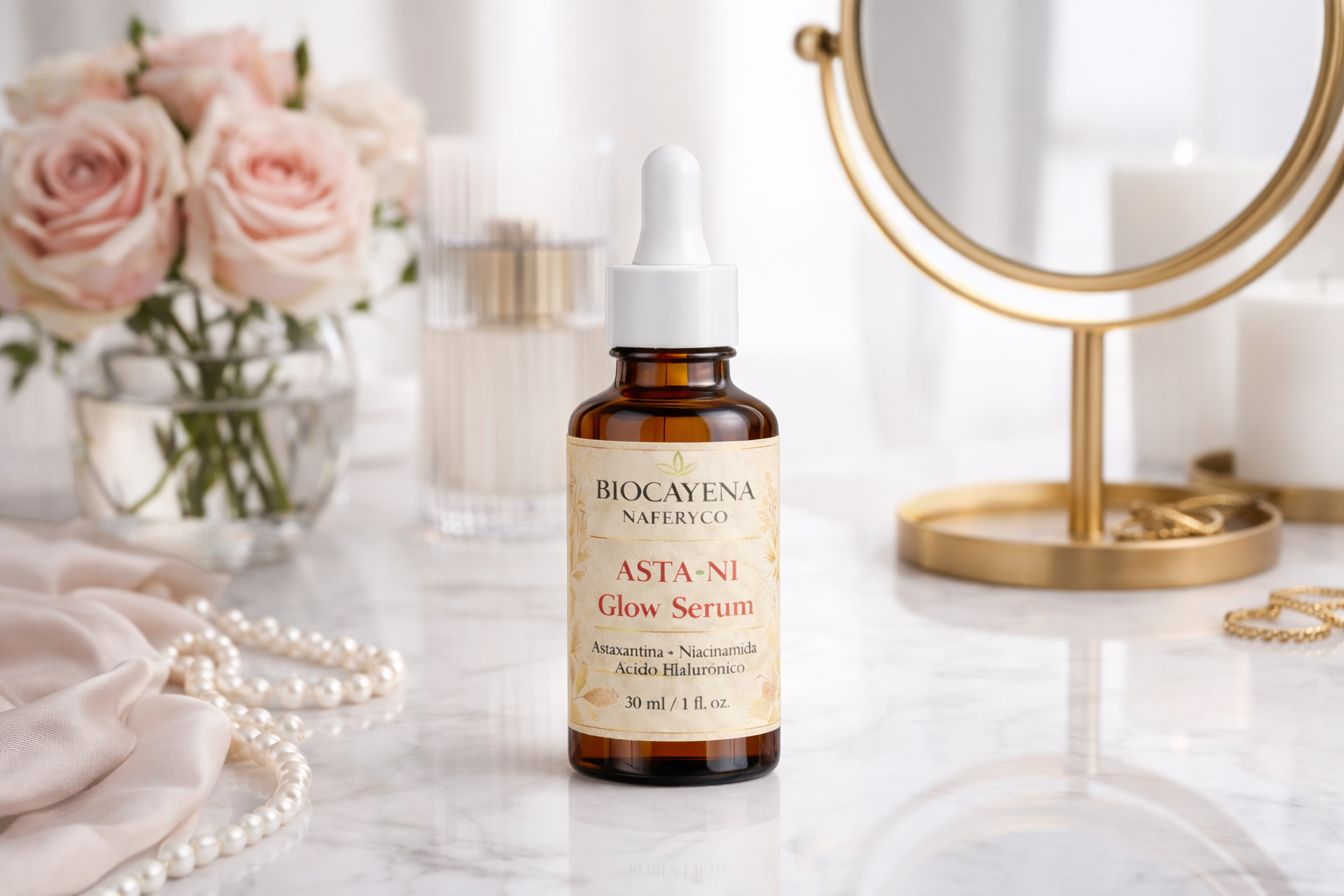 Asta-Ni Glow Serum Astaxantina Niacinamida en 30ml - Imagen 2