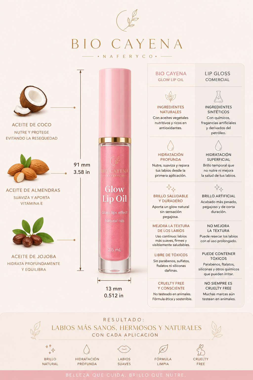 Glow Lip Oil en 2.5ml - Imagen 4